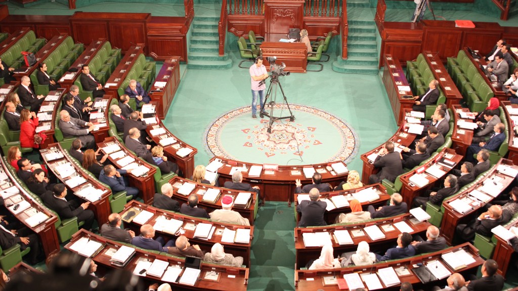 Première séance plénière de l’Assemblée des Représentants du Peuple au Palais Bardo